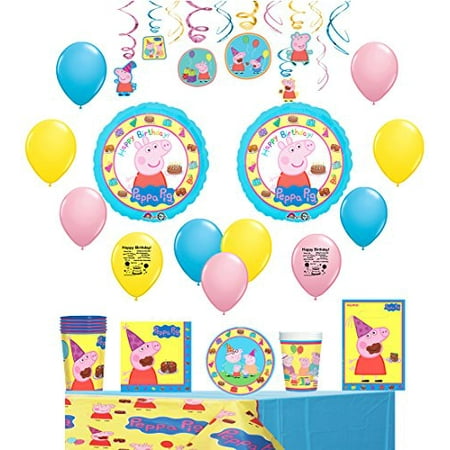  Peppa  Pig  Party  Supply and Balloon Decoration Bundle 