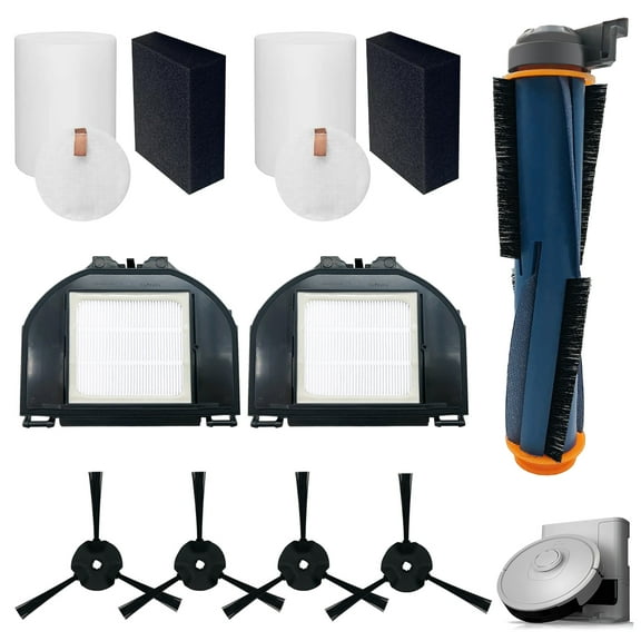 Home Times Replacement Parts Set Compatible with Shark Matrix RV2302AE Robot Vacuum RV2302AE RV2310 RV2310AE AV2310 AV2310AE RV2300 RV2300S RV2320S UR2350AE HEPA Filter Main Brush Side Brushes