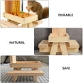 thumbnail image 3 of OULII squirrel feeder for outside 1Pcs Squirrel Feeder Light Brown Pine Wood for Outdoor Use, 3 of 6
