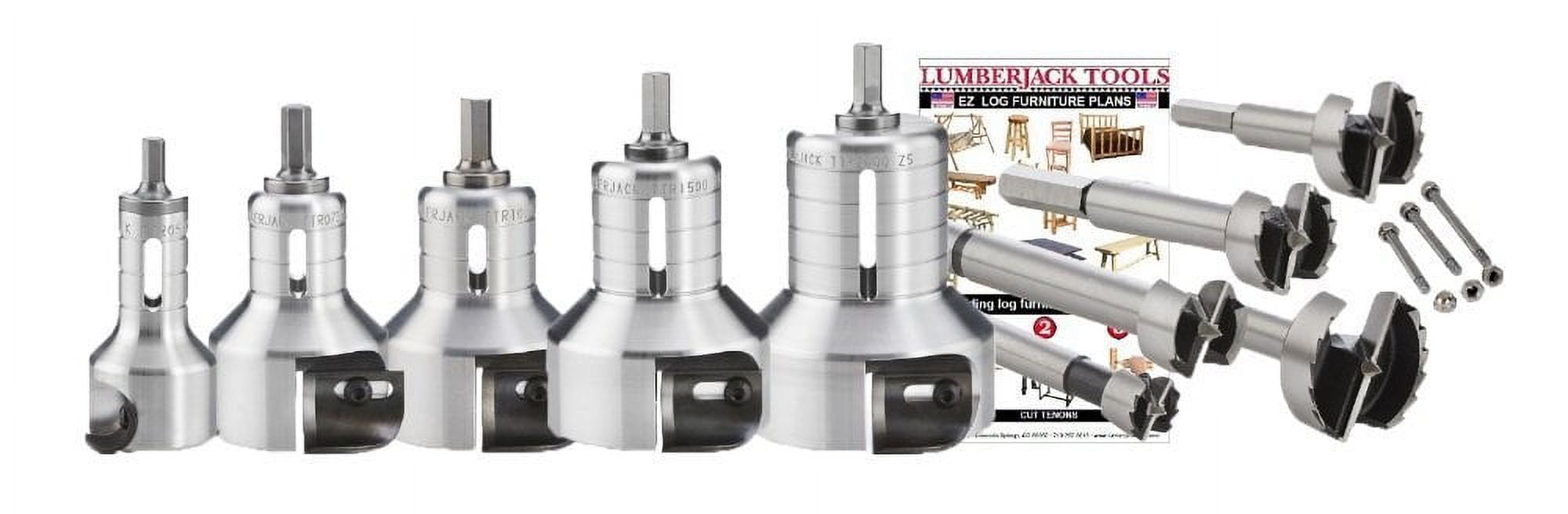 Fraise à Tenon Lumberjack Tools Pro 2,5 Cm - Pour Construire Meubles En Rondins, En Aluminium