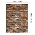 thumbnail image 3 of Paneles de pared con patrón de ladrillo 3D de 70 cm x 1 m, papel tapiz DIY, impermeable para sala de estar, dormitorio, cocina, fondo, decoración de pared, 3 of 5