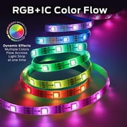 Monster Smart 150ft Indoor LED Strip Lights, Multicolor Flow LED Lights for Bedroom, App & Voice Control