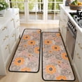 thumbnail image 4 of Kitchen Rugs Sets Of 2,Pioneer Flower Floral Print Pattern Anti Fatigue Kitchen Mat Rugs Non Slip Washable,Decorative Kitchen Floor Mats for Kitchen,Sink,Laundry,17"x47"+17"x47", 4 of 5