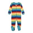 thumbnail image 1 of Pijama Leveret con patas para bebé, arcoíris, algodón, niño y niña, 1 of 6