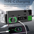 thumbnail image 4 of Soporte para Teléfono MP3 de 1 DIN para Coche, Posicionamiento, Protección de Línea, Llamadas Bluetooth Inteligentes, Luz de Color, Control de Voz, Radio FM., 4 of 5
