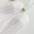 thumbnail image 6 of Women's Adorable Ruffled Lace-Up Socks Wicking Cotton for Casual Comfort 3 Pairs - White, 6 of 7