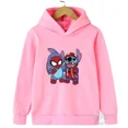 thumbnail image 3 of Sudadera de moda urbana para niños de Disney Stitch Spider-Man, camisetas para niños y niñas, sudadera deportiva para niños, sudaderas con capucha para deportes al aire libre, 3 of 5