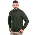 thumbnail image 6 of SAOL 100% Merino Wool Men's Aran Traditional Fisherman Cable Knit Sweater Irish Crew Neck Pullover Made in Ireland, 6 of 10