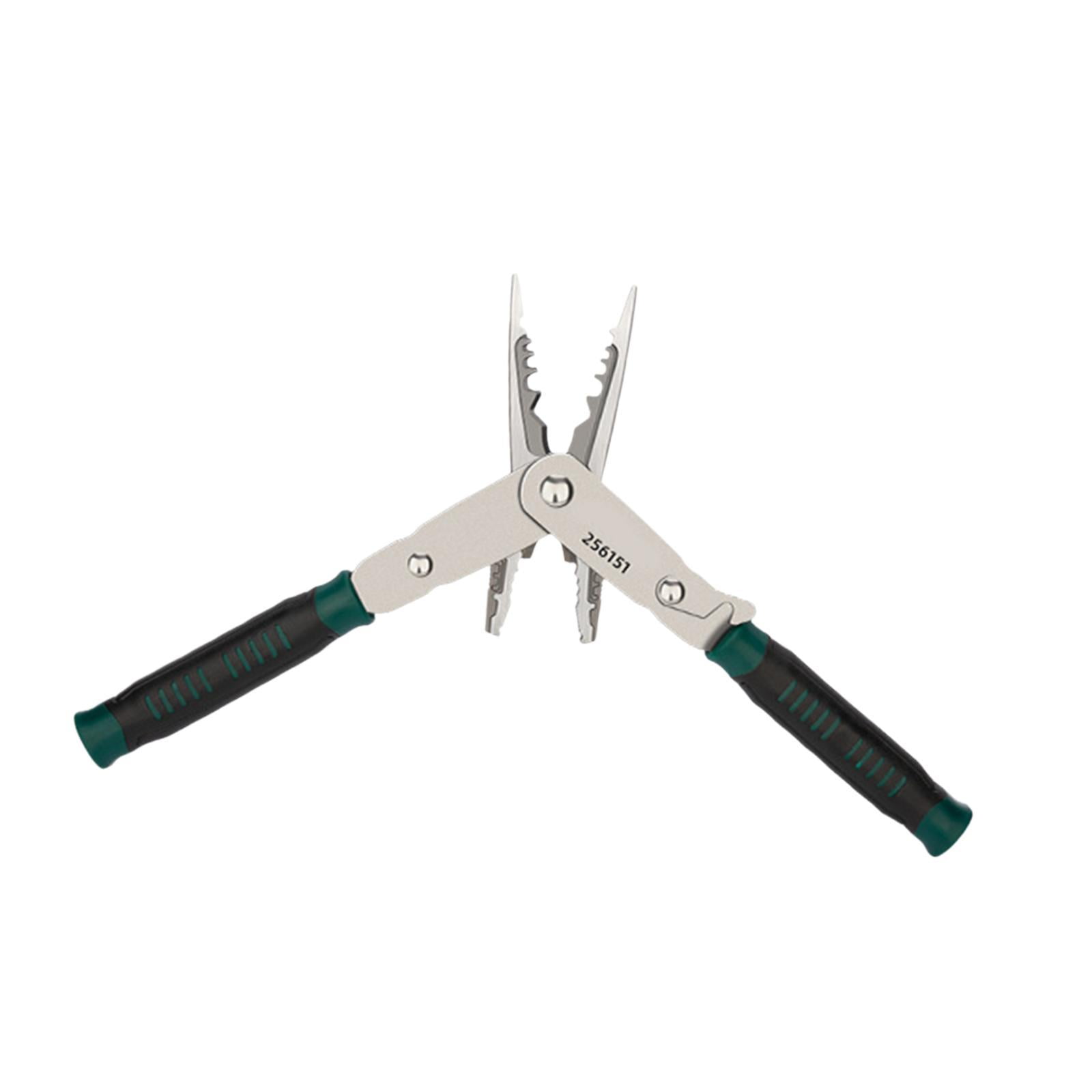 Fzaqwen Wire Stripper, Multifunctional, Professional, Double-headed, Malleable, Wire Cutter, Electrician's Pliers, Carbon Steel, 8 Inches