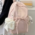 thumbnail image 5 of Cute Bow Backpack for Women Large Capacity Laptop Bookbag Preppy School Backpack Lightweight Travel Daypack, 5 of 6