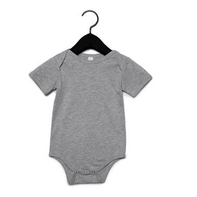 Bella + Canvas Maillot Bébé une Pièce, 18-24, Athlétique Chiné