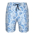 thumbnail image 3 of Logiee Winter Paisley Pattern Print Mens Swim Trunks Quick Dry Board Shorts,Breathable Hawaii Beach Shorts Swimwear Bathing Suits-Large, 3 of 6