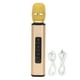 thumbnail image 1 of Micrófono inalámbrico Bluetooth K6, altavoz portátil de mano para PC y teléfonos inteligentes, dorado, 1 of 14