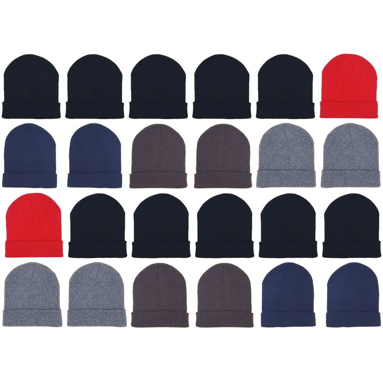 48x Winter Beanies & Gloves Combo Pack, Bulk Pack for Men  display picture 1