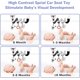 thumbnail image 4 of Juguetes de peluche en espiral para bebés, juguetes para cochecito en blanco y negro, juguetes de actividades en espiral y elásticos, juguetes para el asiento del automóvil, juguetes para cuna con son, 4 of 5