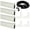 White, variant on WRS All-in-One Screen Repair Kit - 48" x 84" Charcoal Black Fiberglass Replaceme