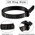thumbnail image 5 of 2 x American English Ring Size Table Costume, Finger Measuring Band, Used for Measurement, Suitable for Ladies, 5 of 5