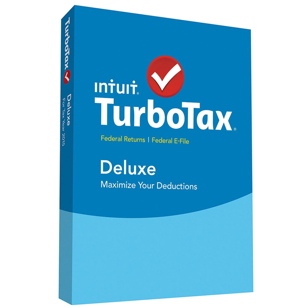 TurboTax 2016 Deluxe Tax Software Federal + Fed Efile (no State