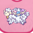 thumbnail image 4 of Inktastic Fluffy Sheep Family Boys or Girls Baby Bib, 4 of 4