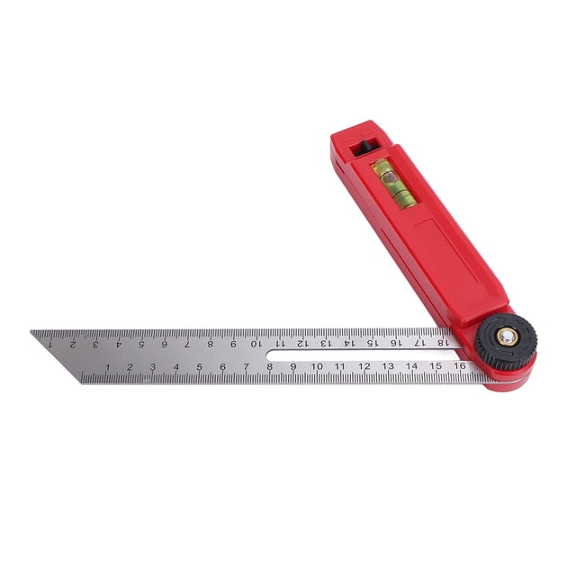 T Bevel Carpenters Angle Finder, Erosion Resistant Built In Level Bubble Quick Lock Adjustment Mechanism Wood Bevel Protractor Tool for Woodworking