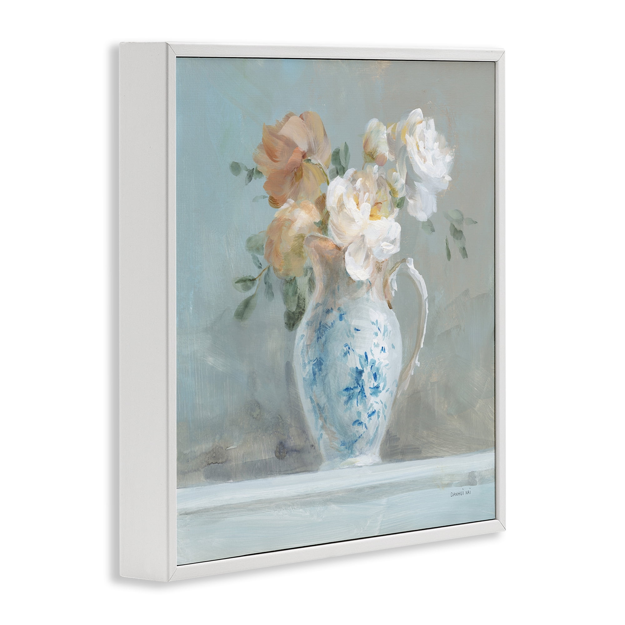 Stupell Industries Heirloom Floral Bouquet Botanical & Floral Painting White Framed Art Print Wall Art, 24 x 24