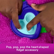 Fisher-Price Barney’s World Sensory Barney Plush Toy with Fidget Activity for Toddlers