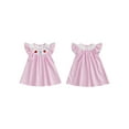 thumbnail image 2 of BemeyourBBs Toddler Girls Back to School Dress Letter Apple Embroidery Plaid Dress, 2 of 9