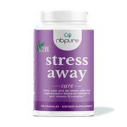 nbpure Stress Away All-Natural Stress Management Supplement Capsules, 100 Count