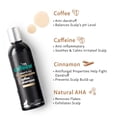 thumbnail image 2 of mCaffeine Anti-Dandruff Cappuccino Coffee Shampoo | Reduces Scalp Dryness, Itchiness & Flakiness with Natural AHA and Cinnamon | Controls Excess Oil | SLS and Paraben Free | For All Hair Types | 250ml, 2 of 5