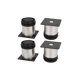 thumbnail image 1 of BR-Vie Juego de 4 Patas para Muebles de Cocina de Acero Inoxidable - Ajustables - Redondas - 50 x 50 mm esquí esquí Gafas de esquí, 1 of 5