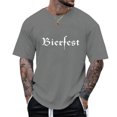 thumbnail image 4 of Slim Fit Men's T-Shirts Short Sleeve Casual Tees Street Style Men's Printing Popular Casual Loose Round Neck Short Sleeved T Shirt, 4 of 4