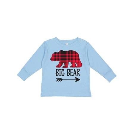 

Inktastic Plaid Big Bear with Arrow Gift Toddler Boy or Toddler Girl Long Sleeve T-Shirt