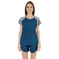 thumbnail image 1 of Inkmeso Ensemble de Nuit 2 Pcs pour Femmes Manches Raglan Haut Boutonné & Shorts Vêtements de Nuit-89, 1 of 7