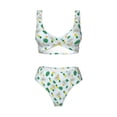 thumbnail image 4 of Rocae Pineapple for Bikini Set for Women Two Piece Sexy High Swimsuits Split Crossover Bikini Small, 4 of 9