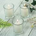 thumbnail image 2 of Letine Clear Glass Tealight Candle Holder – Set Of 12, Votive Style 2 of 5