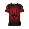 thumbnail image 6 of Rocae Spider on the Web for Men's Mesh Quick-Dry Short Sleeve Workout T-Shirt,Mens Crew Neck Tee Lightweight Soft Classic T Shirts Medium, 6 of 9