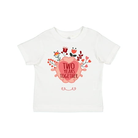 

Inktastic Gift for 2nd Anniversary Boys or Girls Toddler T-Shirt