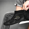 thumbnail image 6 of NOKIO Ankle B𝗈𝗈𝑡𝑠 for Men La𝖼e Up Che𝗅sea Booties Sock High Top L𝗈afers Shoes Comfortable Casual Sport Shoes Lightweight Outdoor Walking Sneakers Retro Dress Driving Booties, 6 of 9