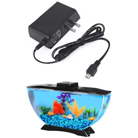 Hawkeye 1-Gallon Deco Betta Kit with LED Lighting PLUS 5-Volt Adapter