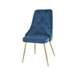 thumbnail image 4 of Topline Home Furnishings Velvet Side Chair with Gold Legs, 4 of 6