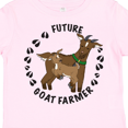 thumbnail image 4 of Inktastic Future Goat Farmer with Cute Goats and Hoof Prints Boys or Girls Toddler T-Shirt, 4 of 5
