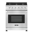 thumbnail image 2 of Resenkos 30 Inches 120V Natural Gas Range with 5 Burners Cooktop, Convertible Gas Burner for Kitchen, Stainless Steel, 2 of 8