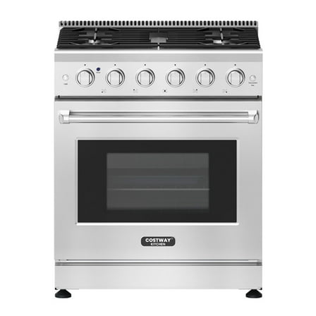 YYAo 30 Inches 120V Natural Gas Range with 5 Burners Cooktop