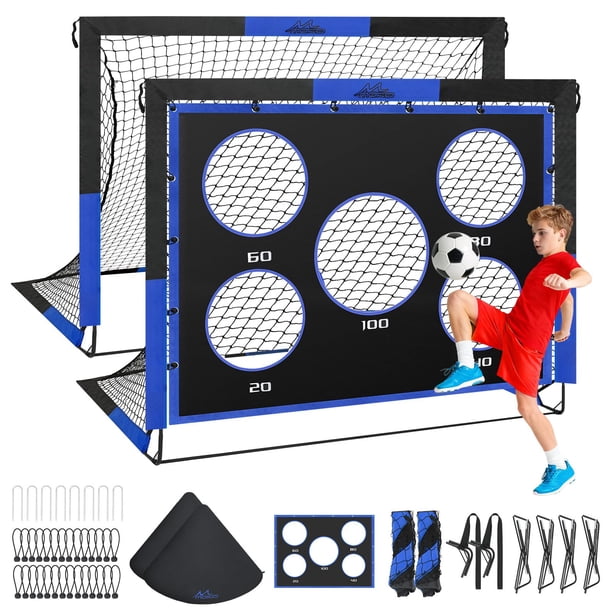 Set de 2 Arcos de Fútbol MoKo 152x122 cm con Red Plegable