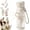White, variant on 23.3oz 2-in-1 Water Bottle with Built-In Foldable Fan, Portable Dual-Drinking Cooling Water Bottle with Fan 3 Speeds USB with Straw for Summer Travel Hiking Beach Outdoors(White)