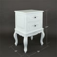 thumbnail image 5 of Home Grove End Table 19Wx15Dx27"H wooden white square cabinet, 5 of 8
