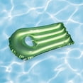 thumbnail image 4 of Swim Central 32746007 30 in. Inflatable Transparent with Metallic Silver Surf Rider Pool Float, Green, 4 of 9