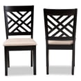 thumbnail image 4 of Bowery Hill 18.5" Modern Rubber Wood Dining Chair in Chocolate (Set of 2), 4 of 7