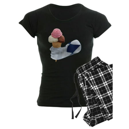 

CafePress - Power Rangers Holding Ice Crea - Women s Dark Pajamas