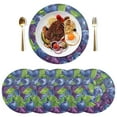thumbnail image 5 of Ryvnso Blueberries Berries Round Plate Mats Dining Table Placemat Set of 4 for Holiday Decoration, 5 of 7